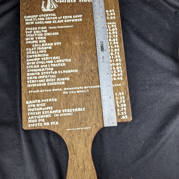 The chart house cutting board menu decor - Picture 3 of 6